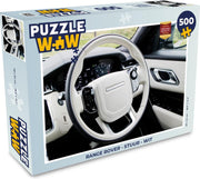 Puzzel Range Rover - Stuur - Wit - Legpuzzel - Puzzel 500 stukjes
