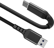 USB C kabel | USB A kabel | C naar A | USB 3.1 | Extra buigbaar | Zwart | 3 meter | Allteq