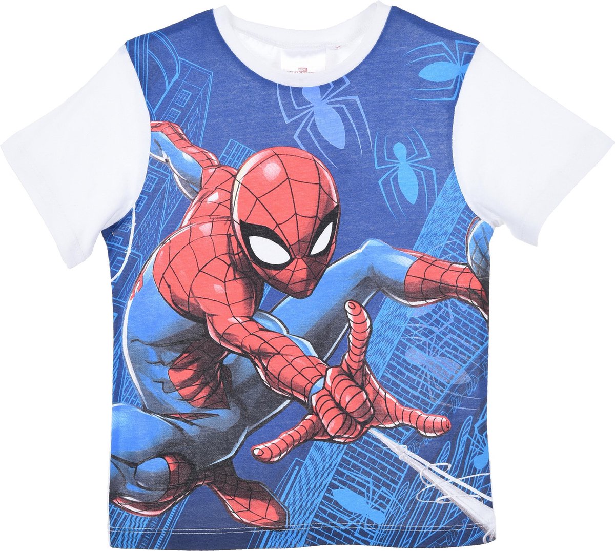 Marvel Spiderman t-shirt - wit - maat 98 (3 jaar)