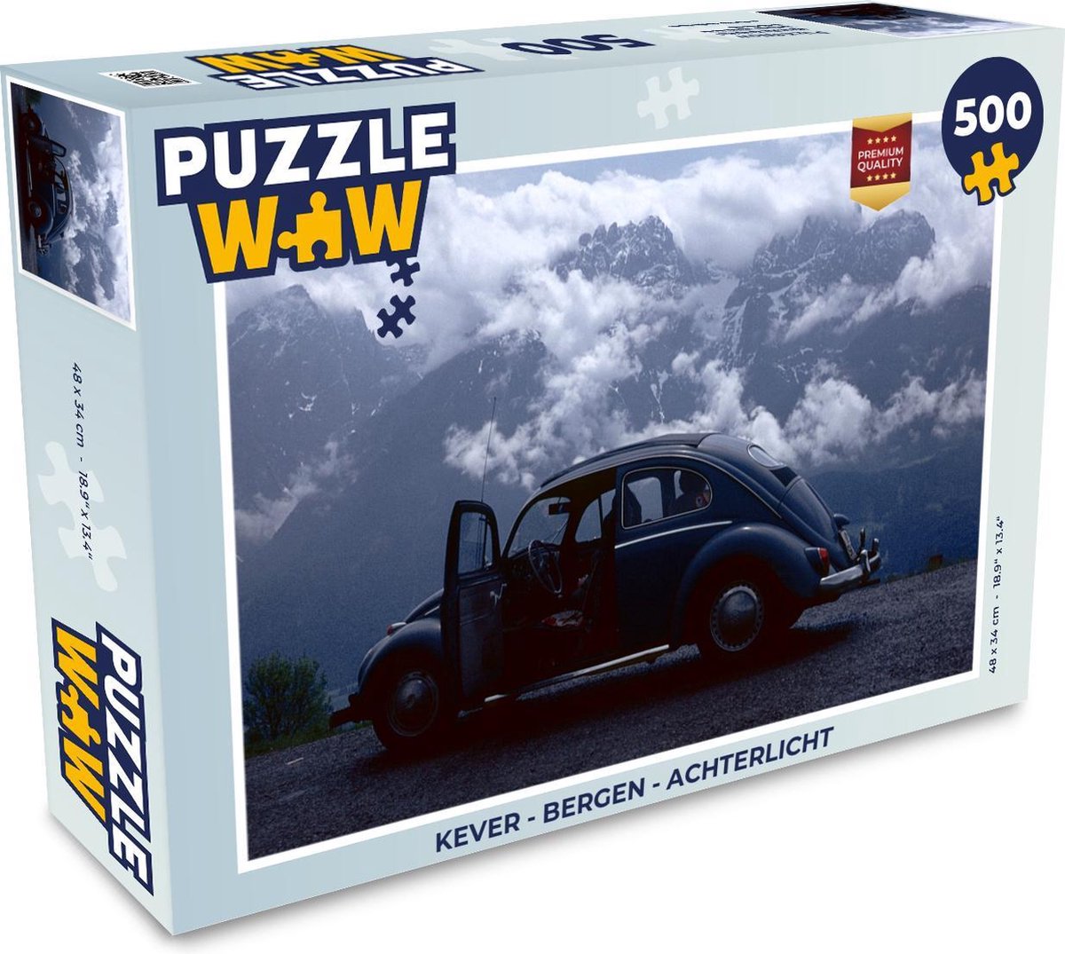 Puzzel Kever - Bergen - Achterlicht - Legpuzzel - Puzzel 500 stukjes
