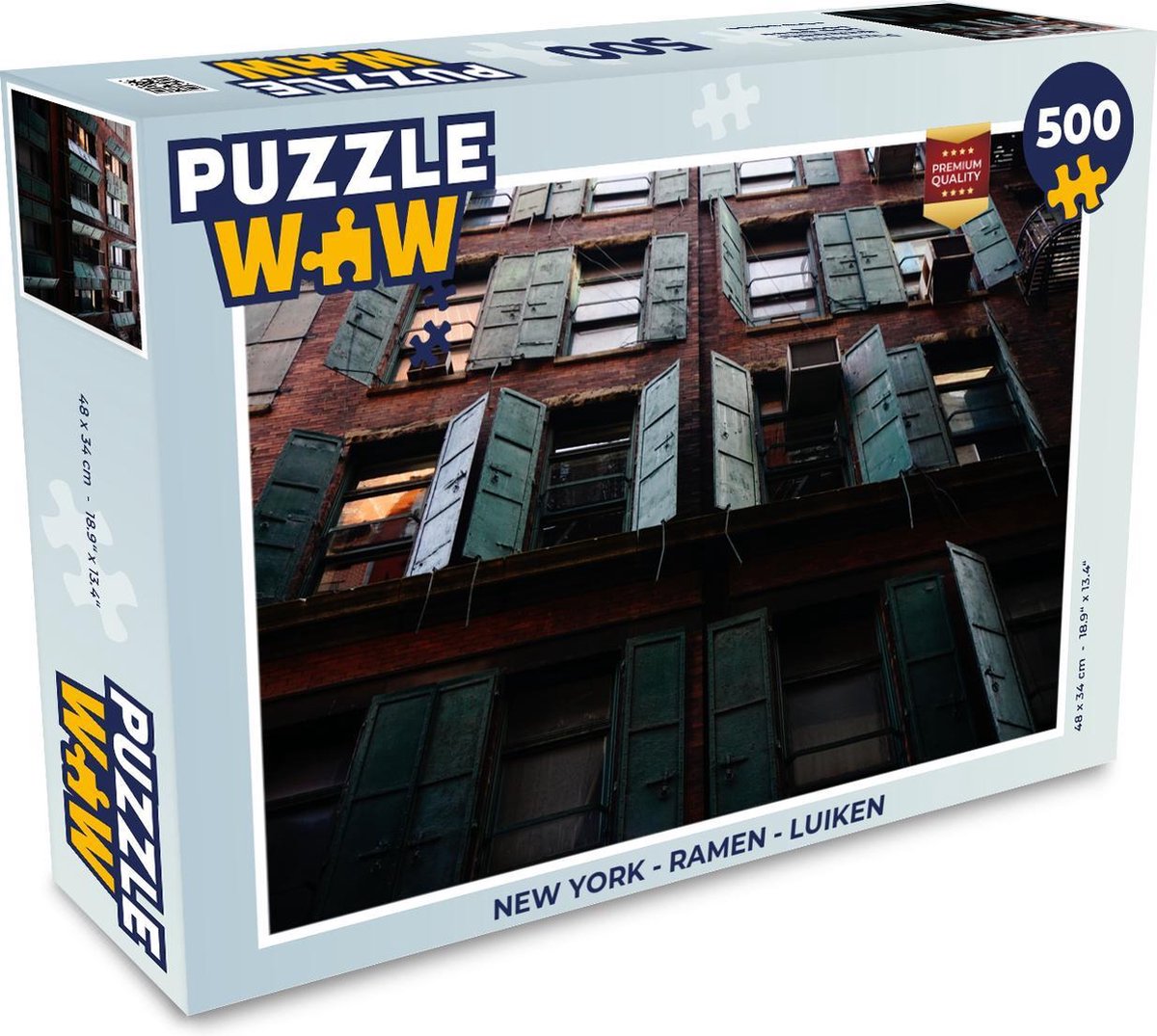 Puzzel New York - Ramen - Luiken - Legpuzzel - Puzzel 500 stukjes