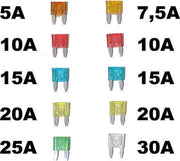 Set steekzekeringen mini  - Autotoebehoren - 10 stuks - Auto accessories