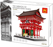 Wange 6212 Architecture - The Niomon of Kiyomizu Dera - 2409 onderdelen - Lego Compatibel -Bouwdoos