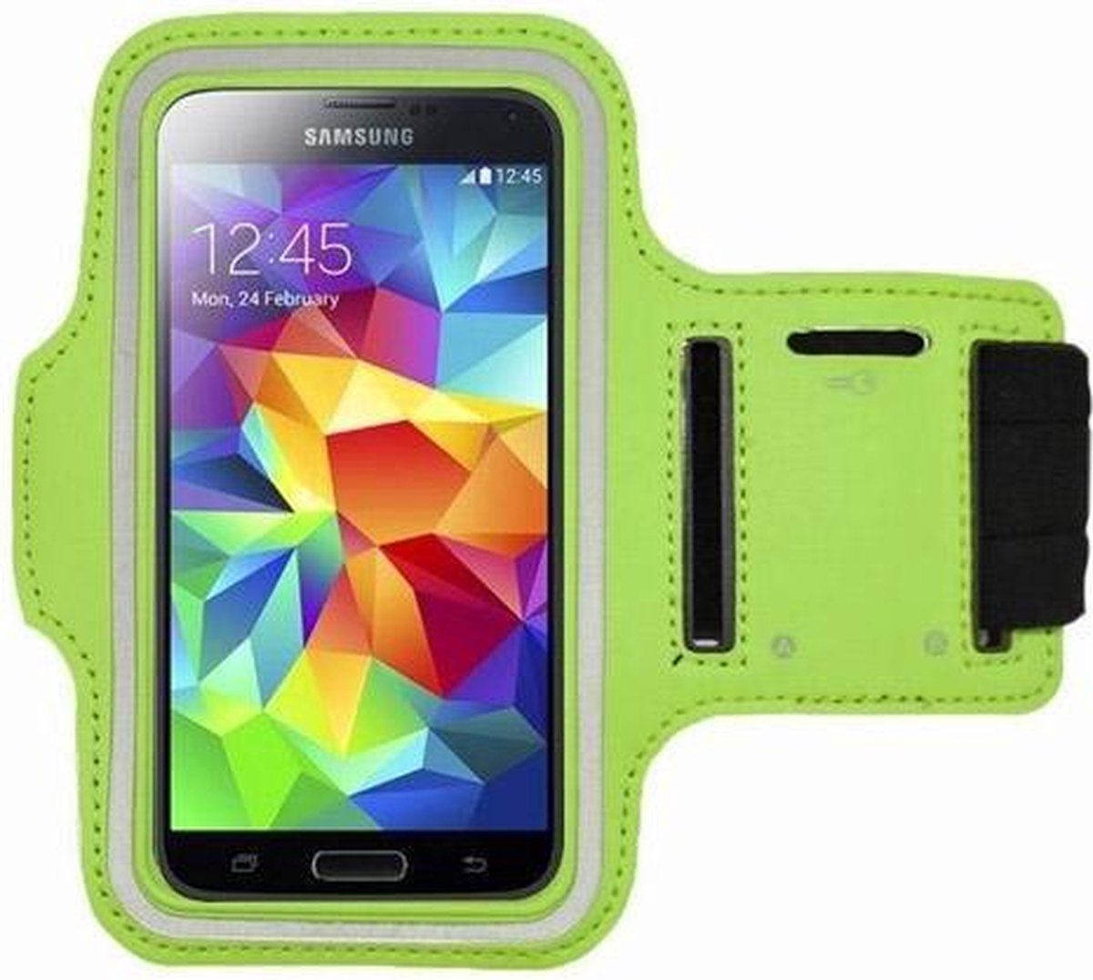 Samsung Galaxy Note 4 sports armband case Groen Green