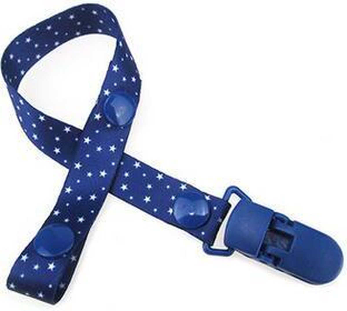 JillyBee - Speenkoord - Speen - Koord - Blauw - Wit - Sterretjes