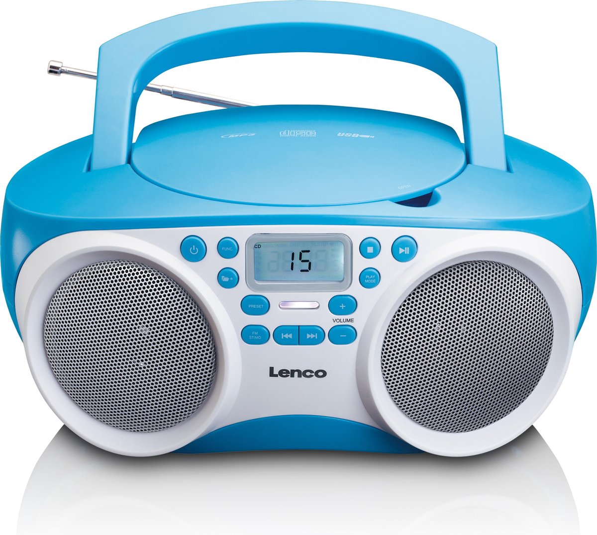 Lenco SCD-200BU Radio CD Speler met MP3 en USB functie - Blauw