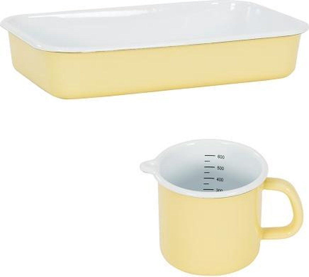 Set van 1 Ovenschaal met 1 Maatbeker