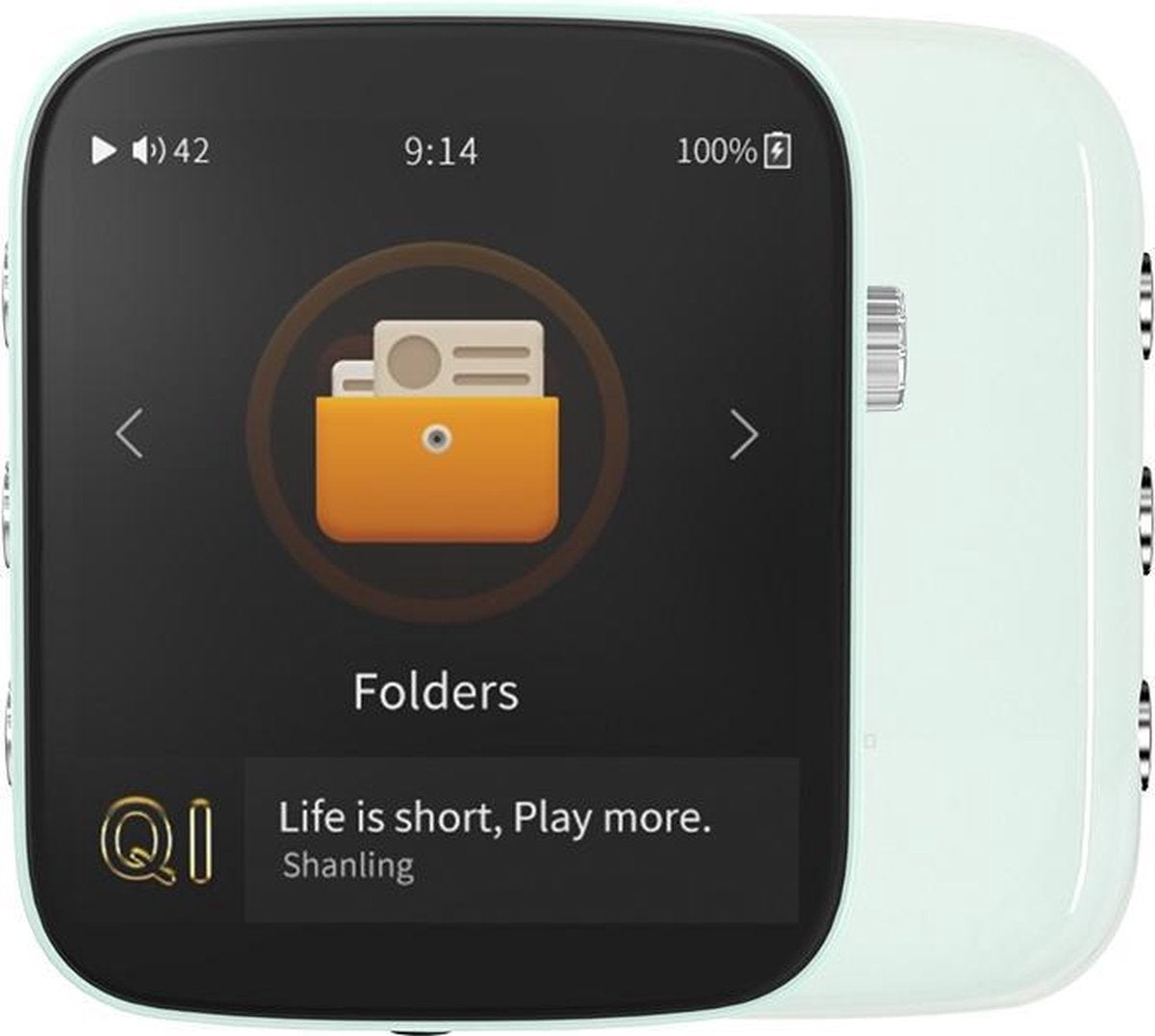 Q1 Portable Music Player Turquoise Blue