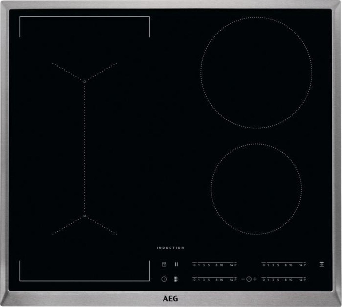 AEG Inductiekookplaat - Model IKB64443XB - Zwart - Opbouwmodel - Tiptoets-schuifbediening