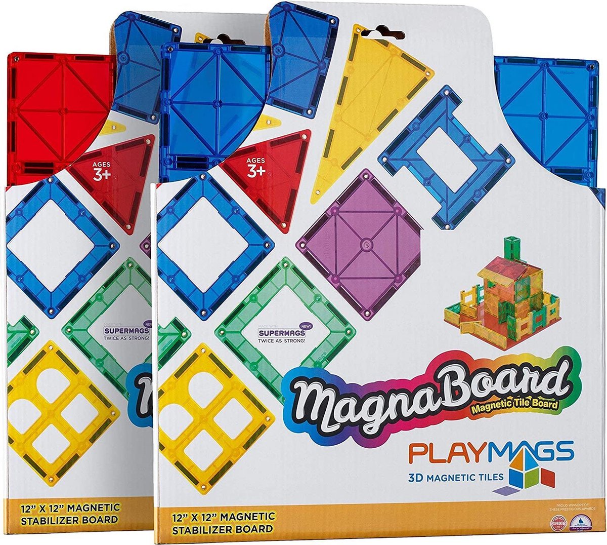 Playmags 3D Magnetische Tegels - Mega Boord