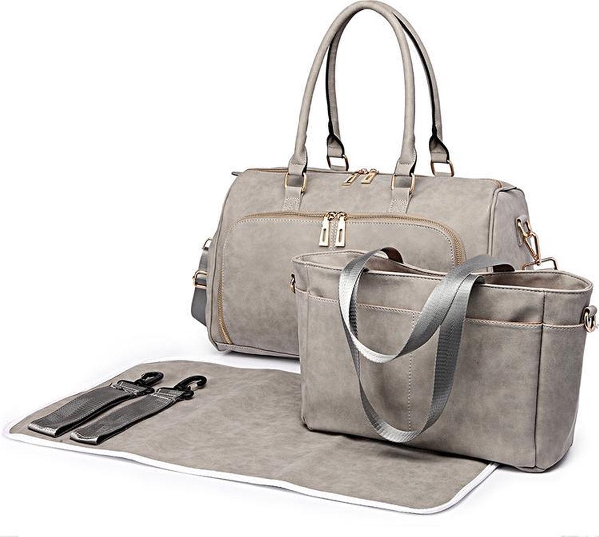 MISS LULU FASHION VERZORGINGSTAS - LUIERTAS SET (LT6638 L GY)