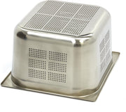 Geperforeerde GN Bak 2/3GN - 200 mm - 325 x 354 mm - RVS - Gastronorm Bak / GN Container met Gaatjes - Maxima