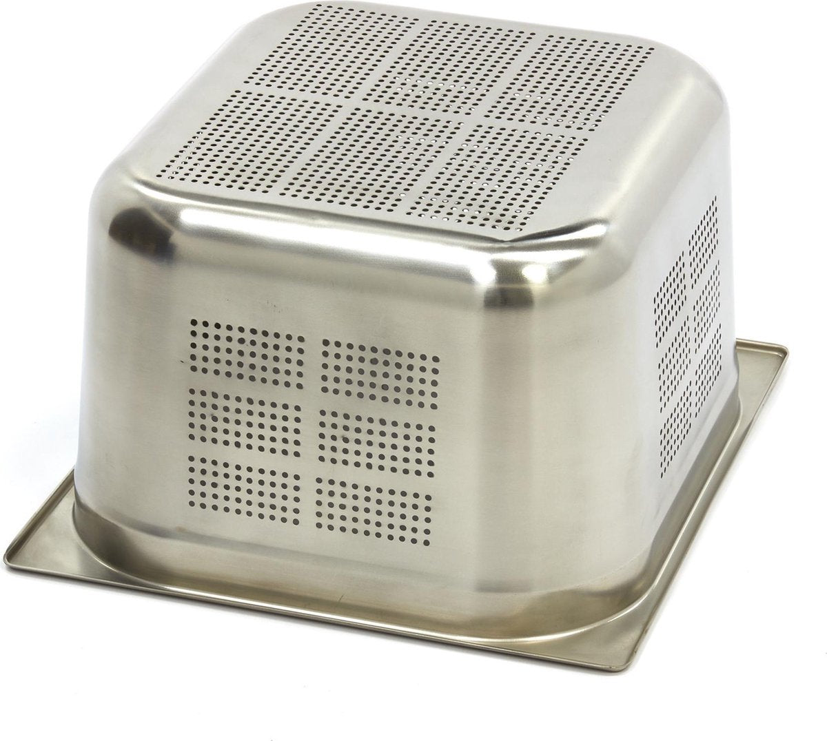 Geperforeerde GN Bak 2/3GN - 200 mm - 325 x 354 mm - RVS - Gastronorm Bak / GN Container met Gaatjes - Maxima