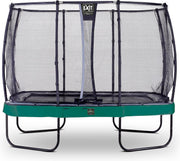 Trampoline EXIT Elegant Premium - 214x366cm met Deluxe veiligheidsnet - groen