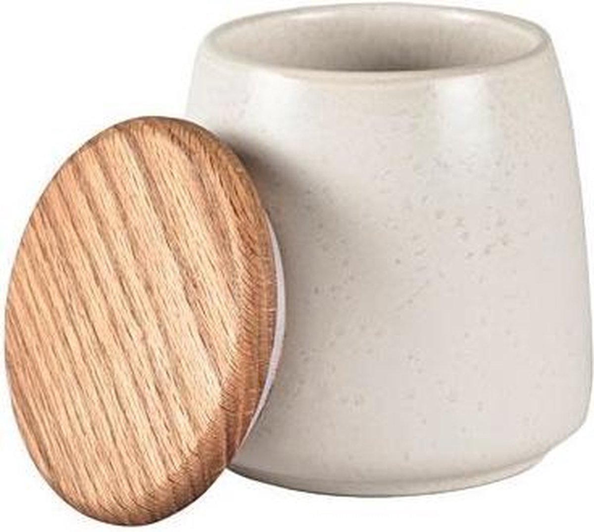 BITZ Bewaarpot Rond Steengoed Crème D: 9 cm