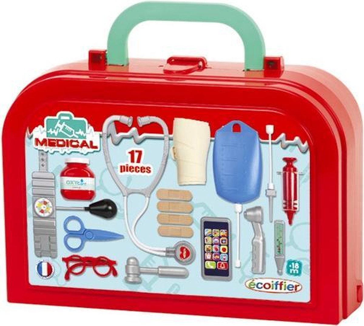 écoiffier Dokterskoffer Deluxe 17-delig