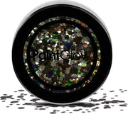 Chunky cosmetic glitters 3 gram black enchantress