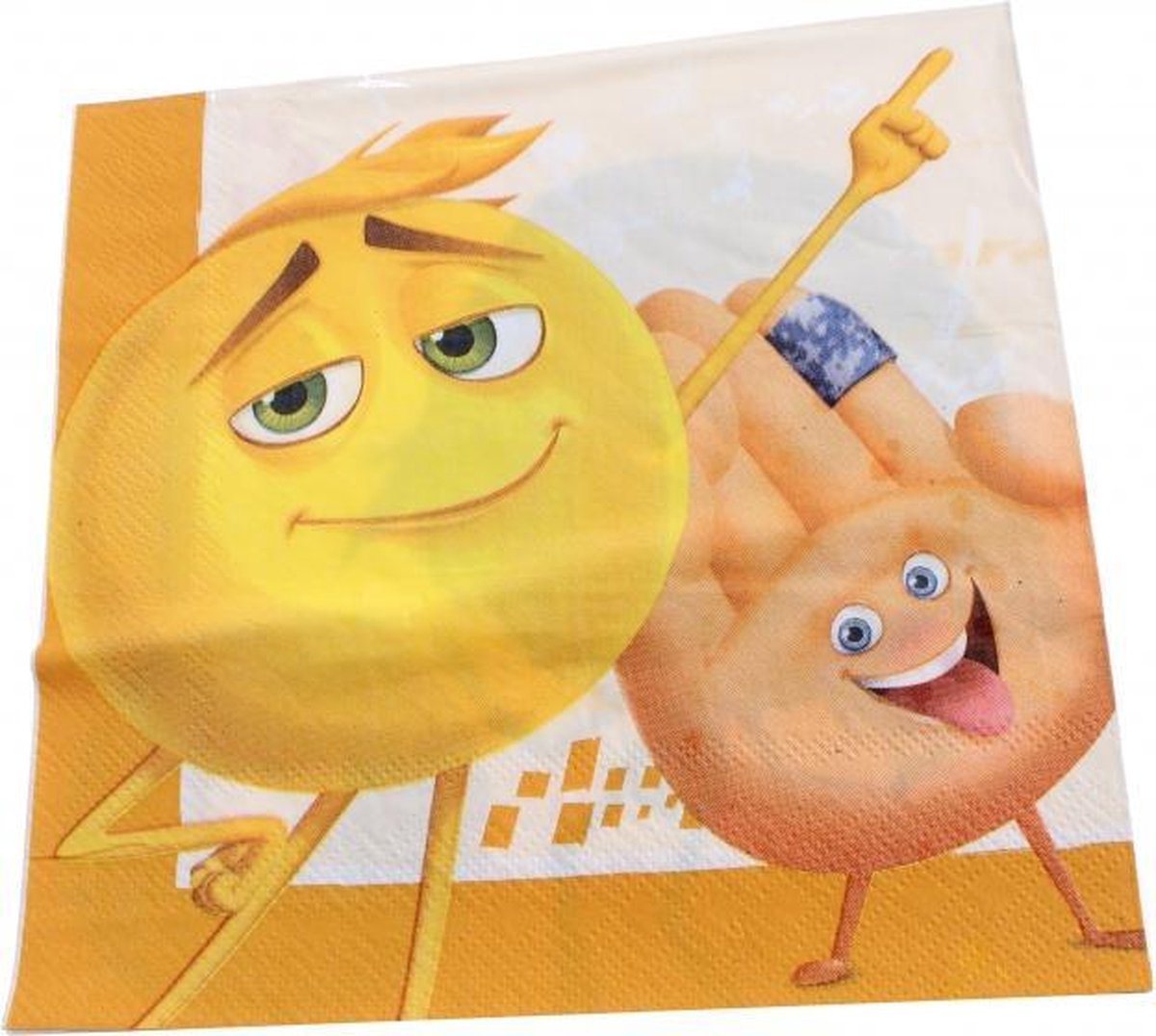 Emoji Servetten Emoji 20 Stuks 33 Cm Geel