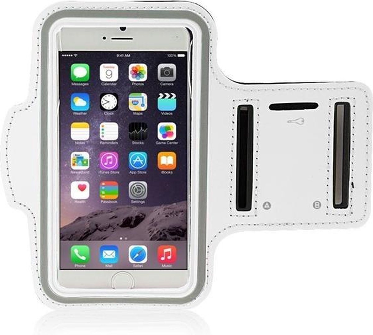 Xssive Sport armband universeel voor o.a. Sony Xperia L1 - Wit