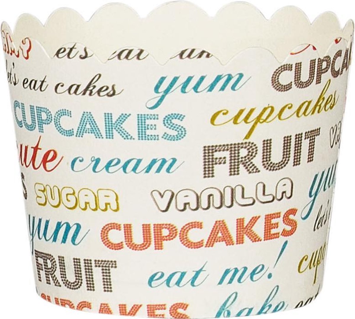 Point-Virgule Baking muffin Cups - Words - Set van 25
