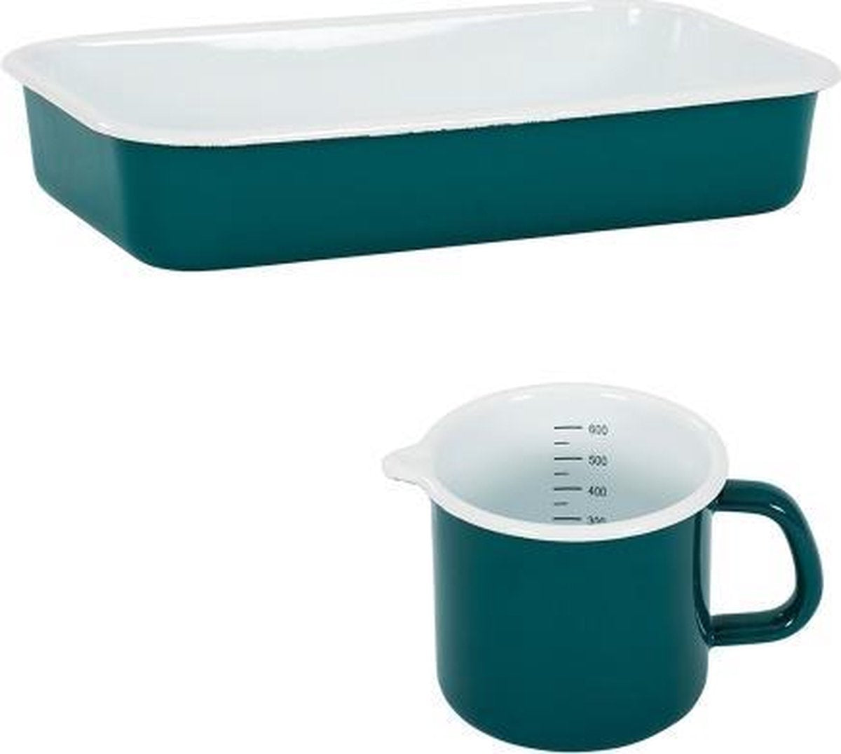 Set van 1 Ovenschaal met 1 Maatbeker