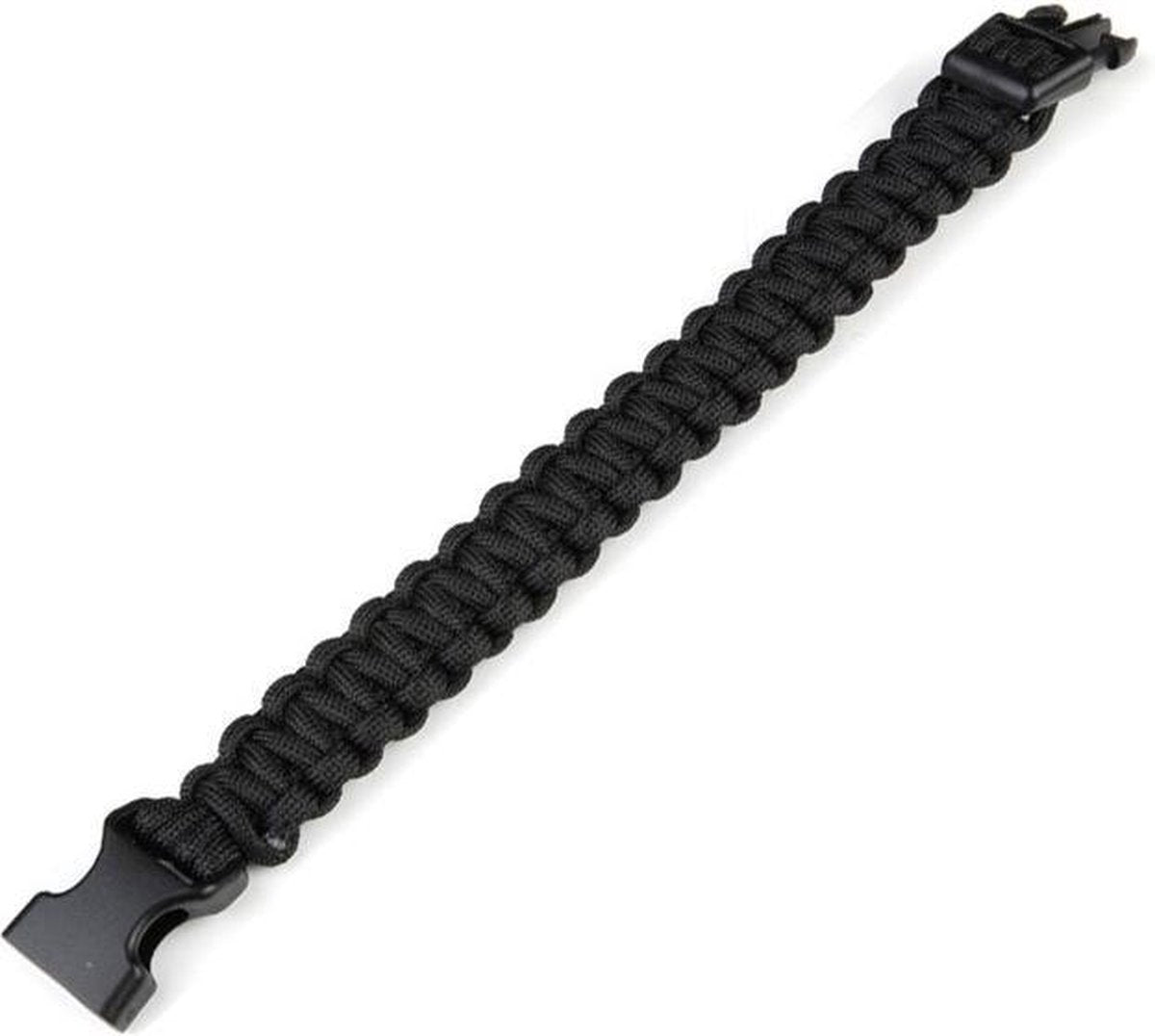 Paracord bracelet K2016B 8inch zwart