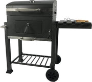 MaxxGarden Houtskoolbarbecue - Grilloppervlak (LxB) 42 x 42 cm - Staal - Met handgeep - Zwart