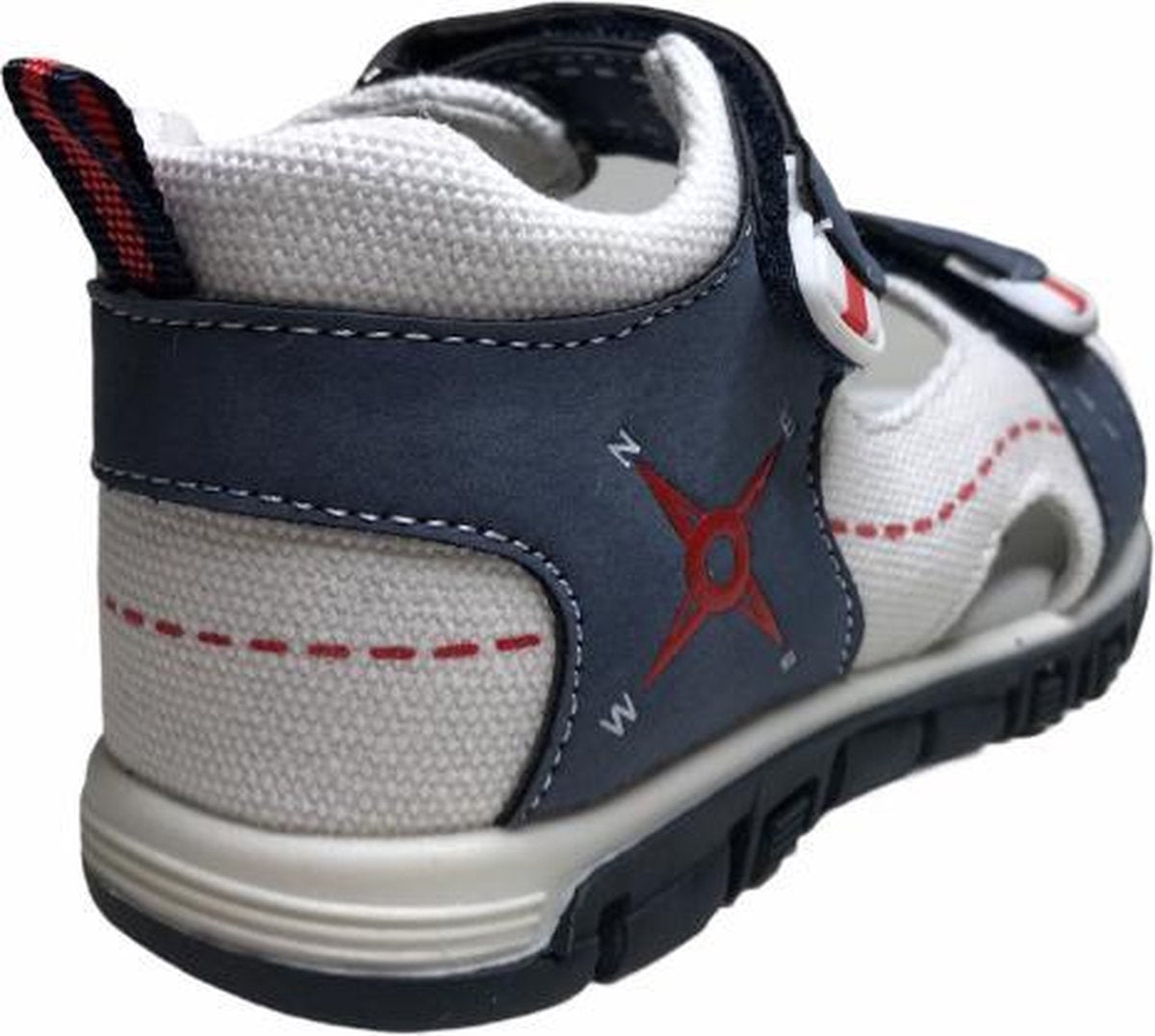 Lumberjack velcro kompas dichte hiel jongens sandalen Billy blauw wit mt 24