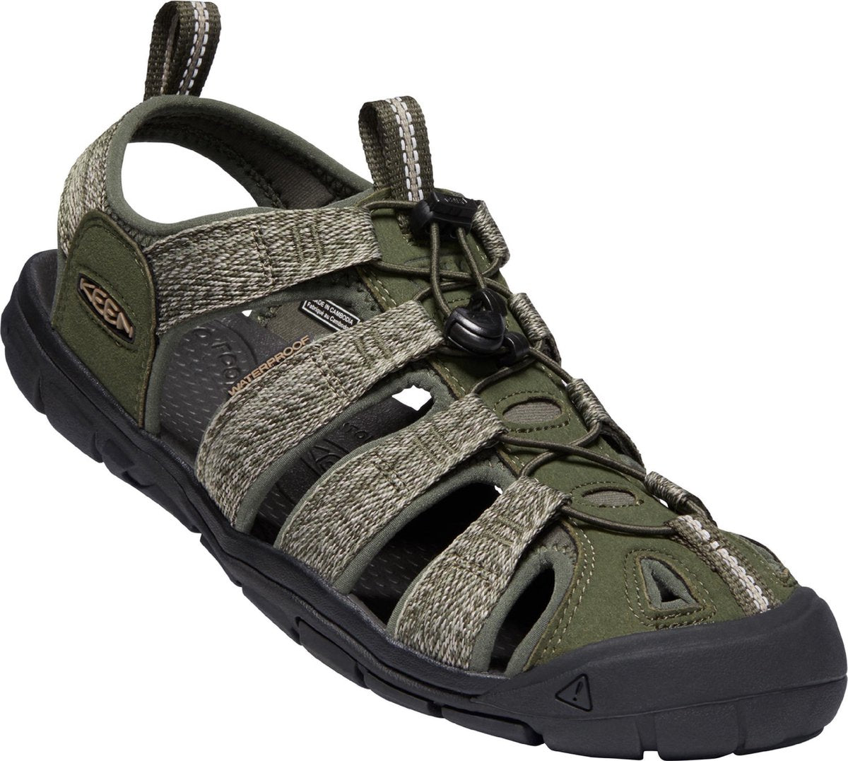 Keen Clearwater Cnx Sandalen Heren - Forest Night/Black - Maat 42