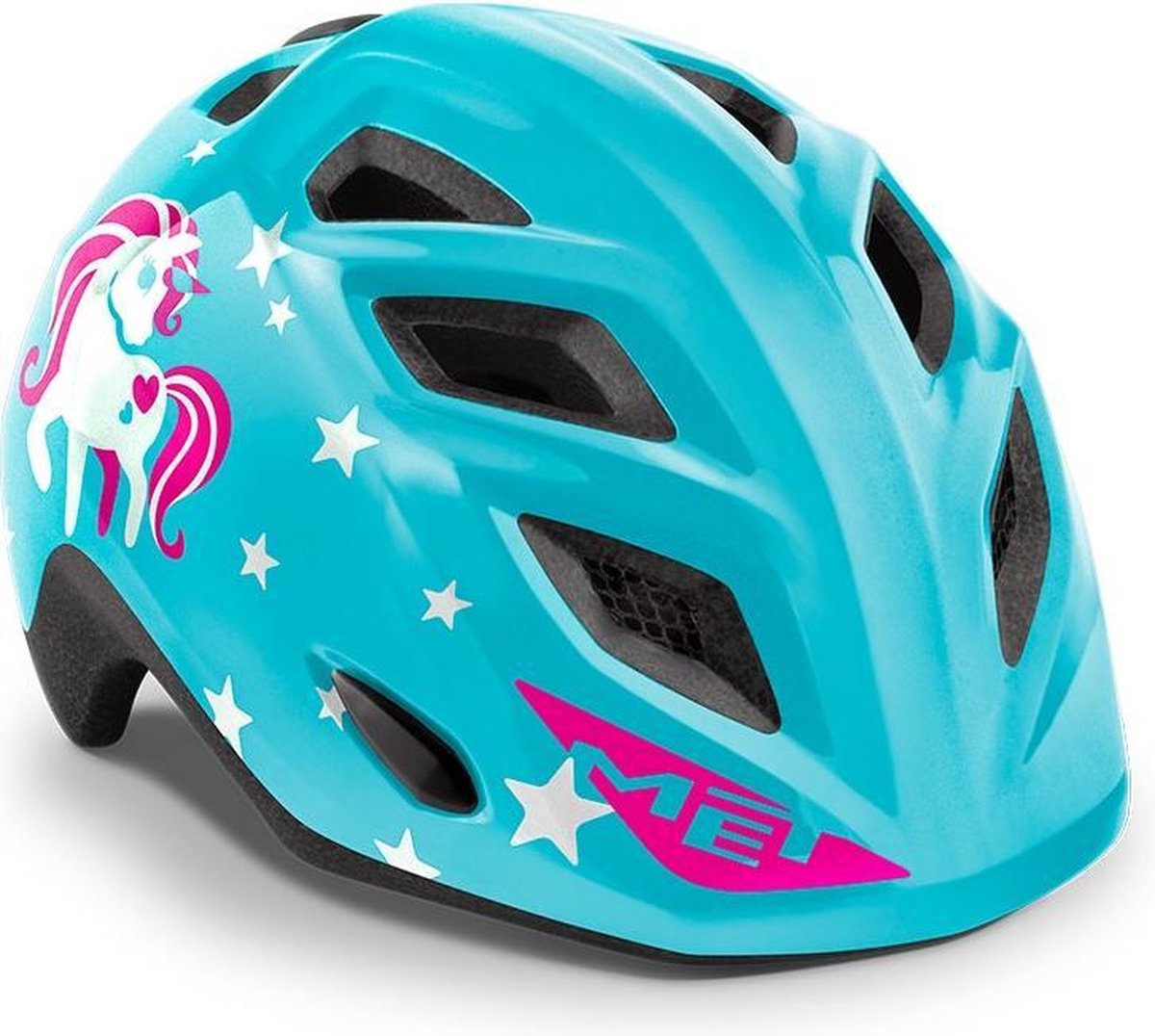 MET Kinderhelm Genio Youngster Blue Unicorn (52-57 cm)