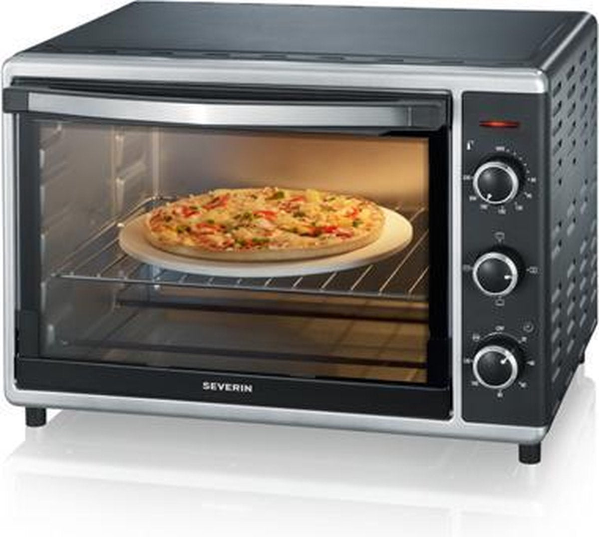 Severin TO 2058 - Mini oven - Vrijstaand - zwart/zilver