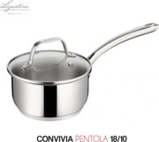 Lagostina Convivia 18/10 Roestvrij Staal Hoogglans Steelpan Met Deksel | 20 cm | 3