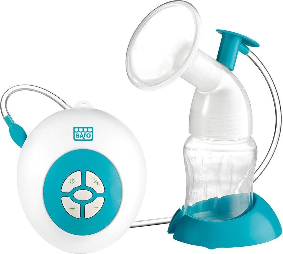 Saro Elektrische Borstkolf Met Fles 150 Ml Groen