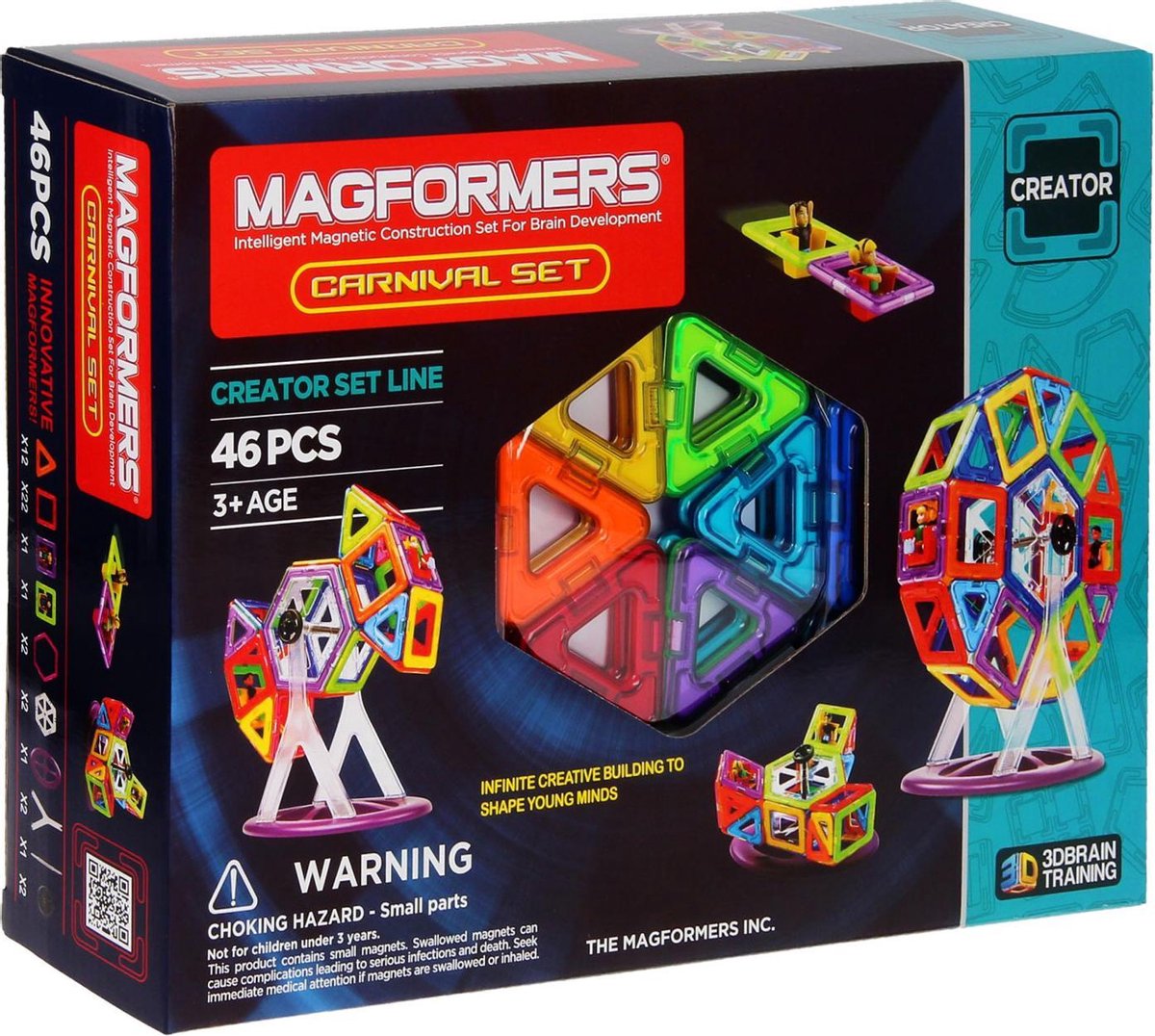 Magformers Carnival Set - 46 Onderdelen - Magnetisch speelgoed