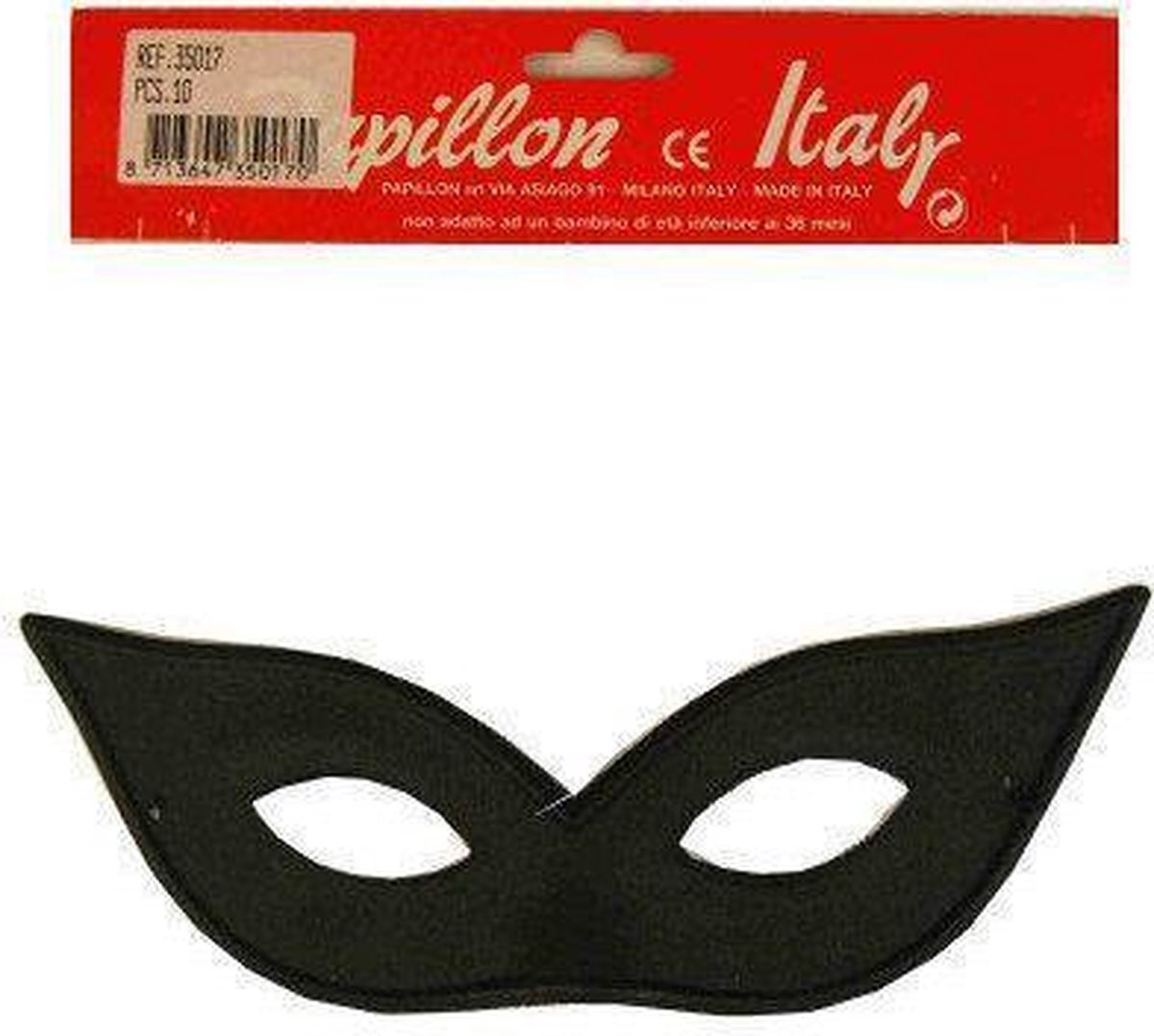 Oogmasker vlinder model zwart