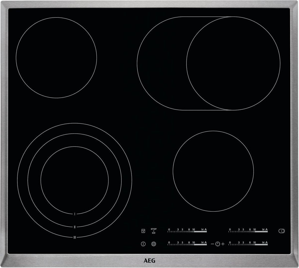 AEG HK654070XB - Keramische kookplaat - Inbouw