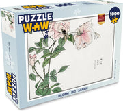 Puzzel Bloem - Bij - Japan - Legpuzzel - Puzzel 1000 stukjes volwassenen