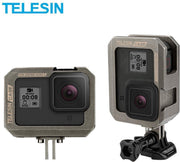 PRO SERIES Frame Behuizing Case Verticale/Horizontale Bumper Aluminium voor GoPro Hero (2018) 5 / 6 en 7 Black