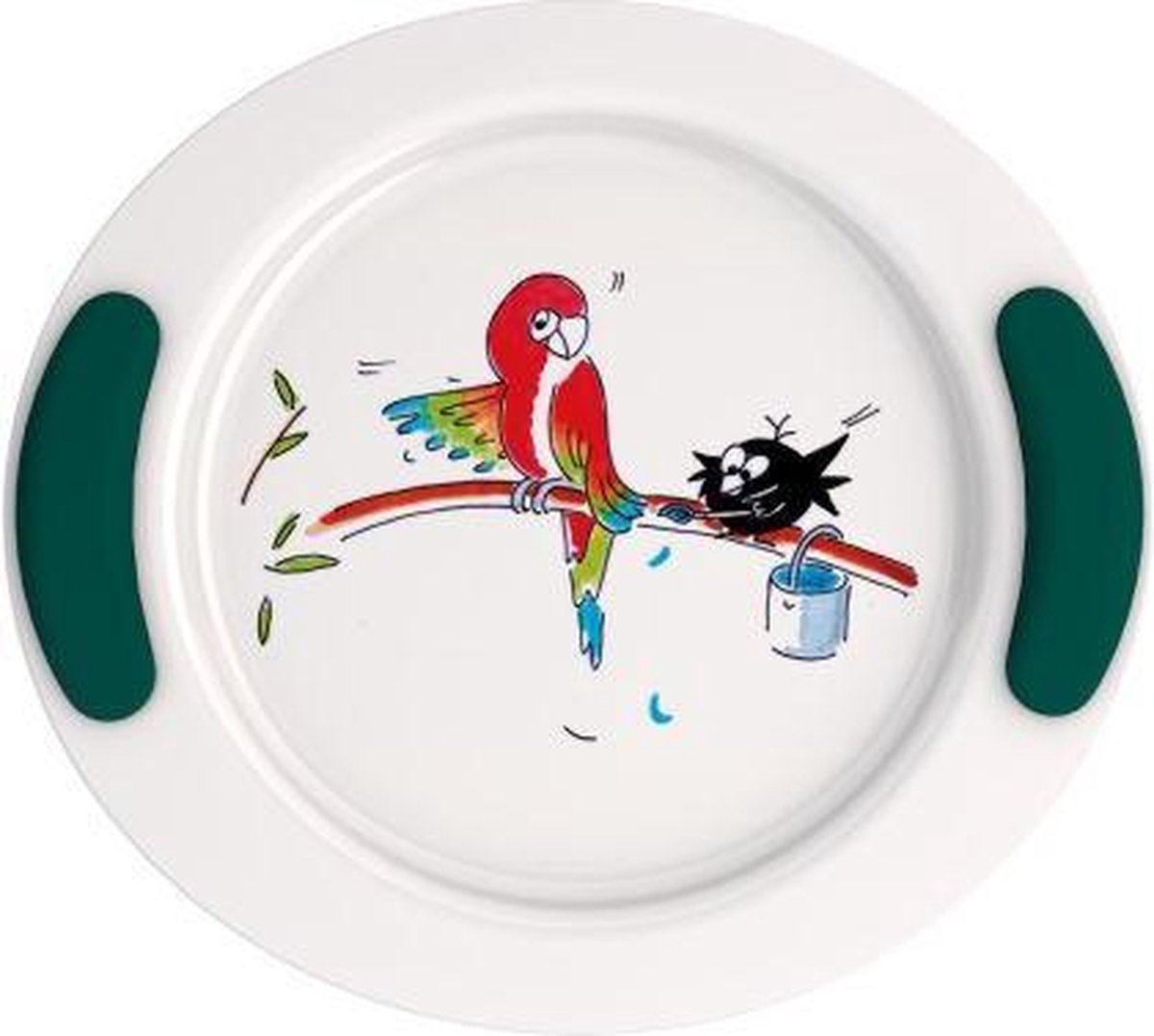 Kinderbord Papegaai - Groen blauw