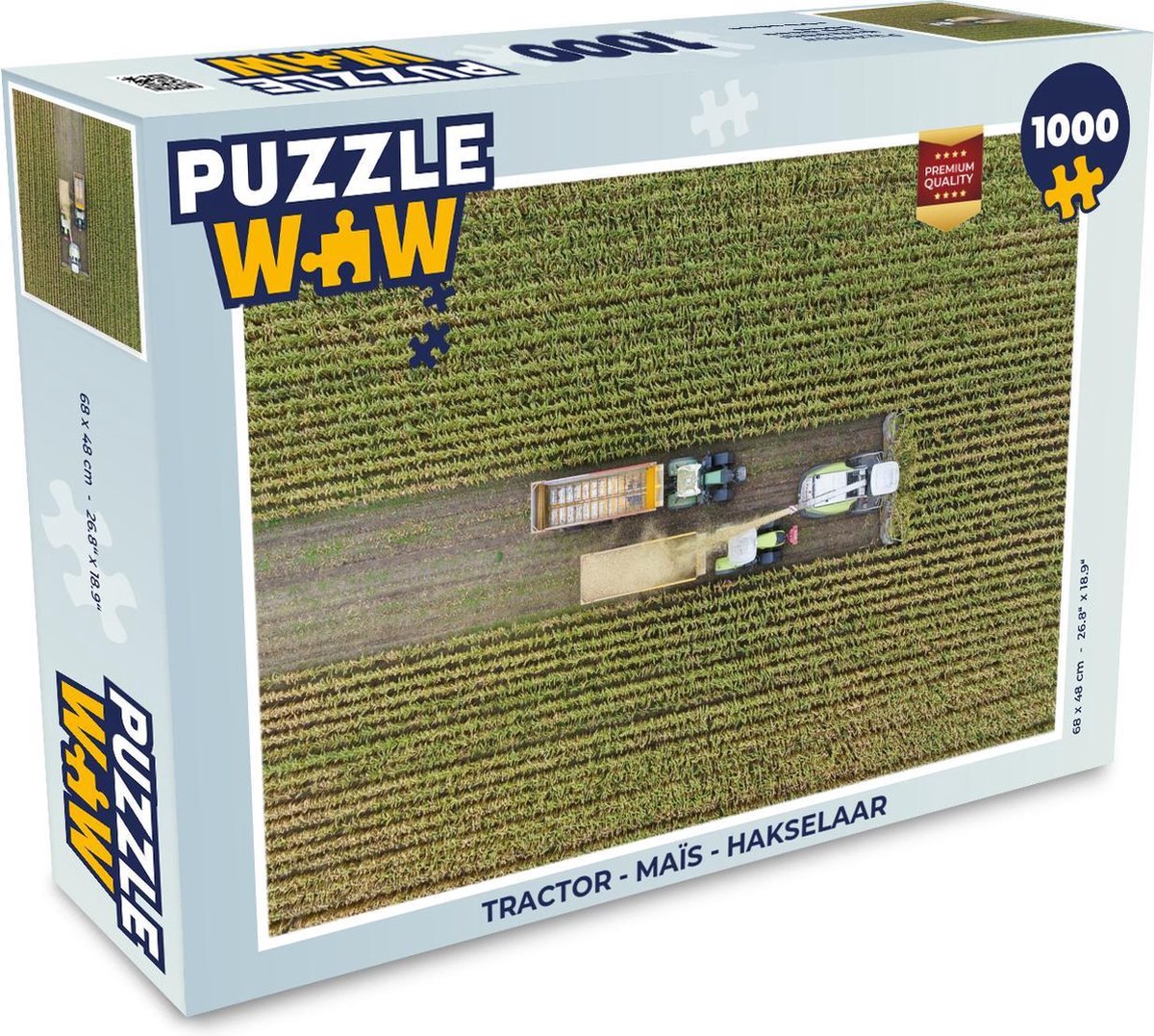 Puzzel Tractor - Maïs - Hakselaar - Legpuzzel - Puzzel 1000 stukjes volwassenen