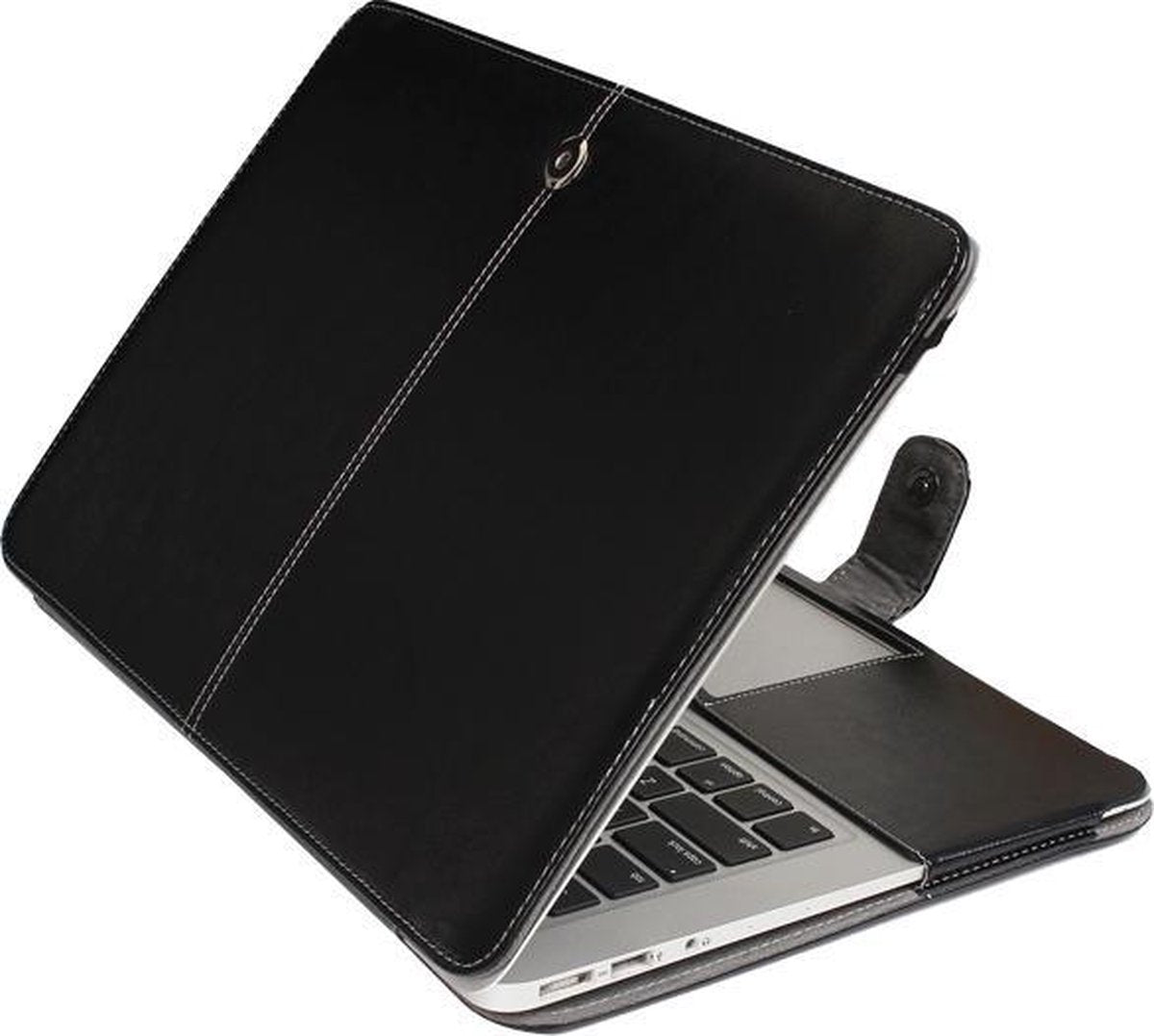 Mobigear Luxe Case Zwart voor Apple MacBook Air 13 inch