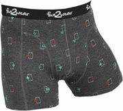 Fun2wear jongens boxershort Smart Icon  - 140  - Antracite