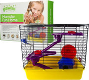 Hamster Fun Home Hamsterkooi L 41x30x37cm - Knaagdier Dierenkooi