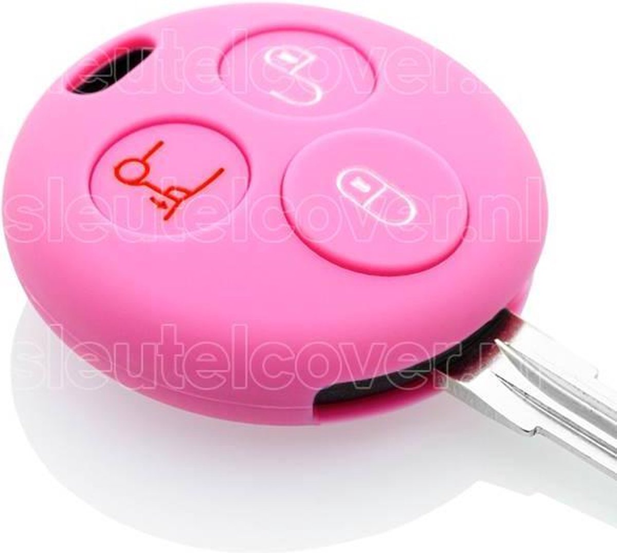 Smart SleutelCover - Roze / Silicone sleutelhoesje / beschermhoesje autosleutel