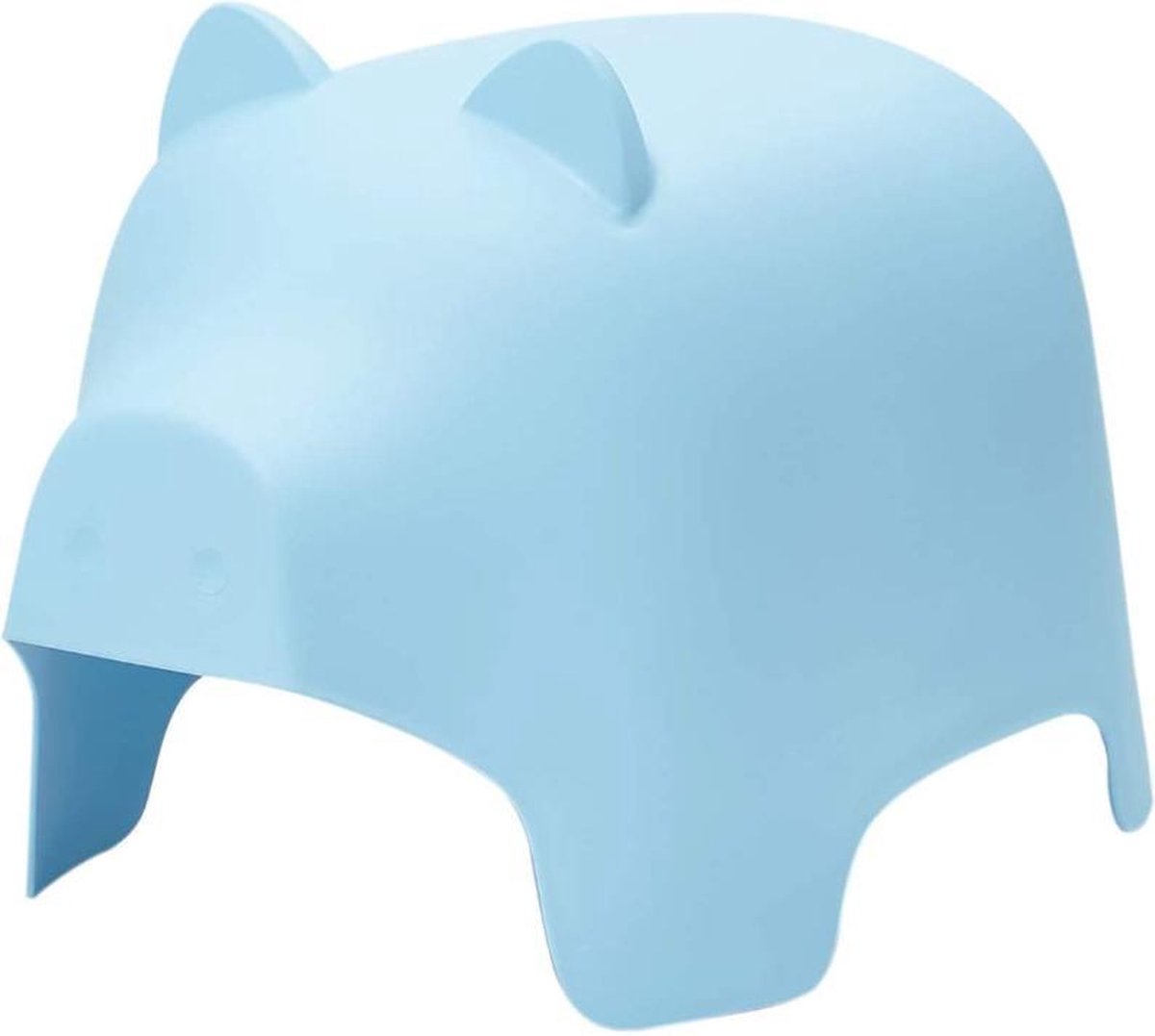 Simpletrade Kinderstoel - Kruk - Varken - Kunststof - Blauw - 35x42x60 cm