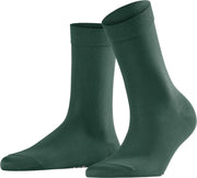 FALKE Cotton Touch Damessok 47673 - Meerkleurig 7441 hunter green Dames - 39-42