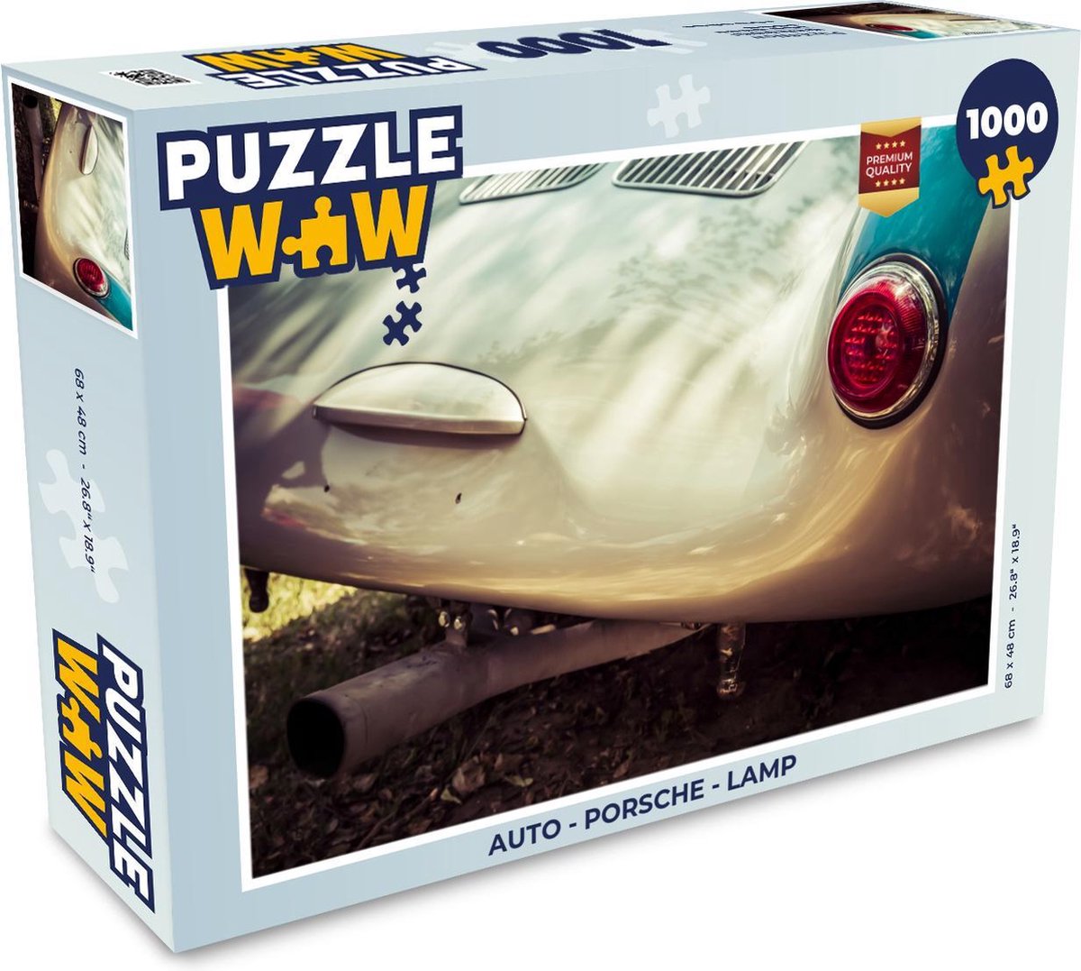 Puzzel Auto - Porsche - Lamp - Legpuzzel - Puzzel 1000 stukjes volwassenen