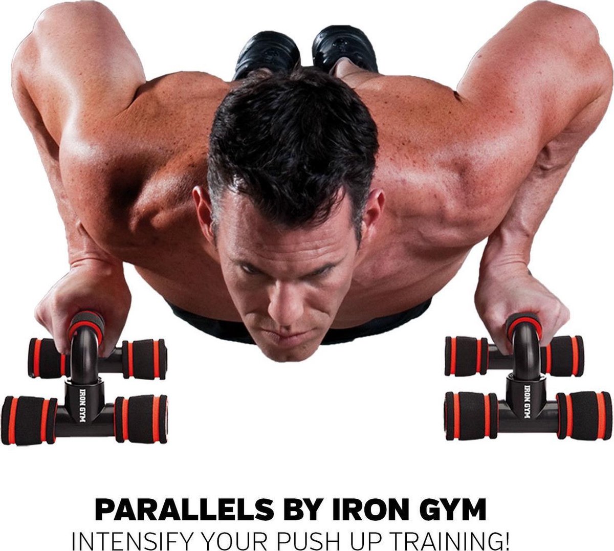 Iron Gym Opdruksteunen 2 stuks Opdrukstang
