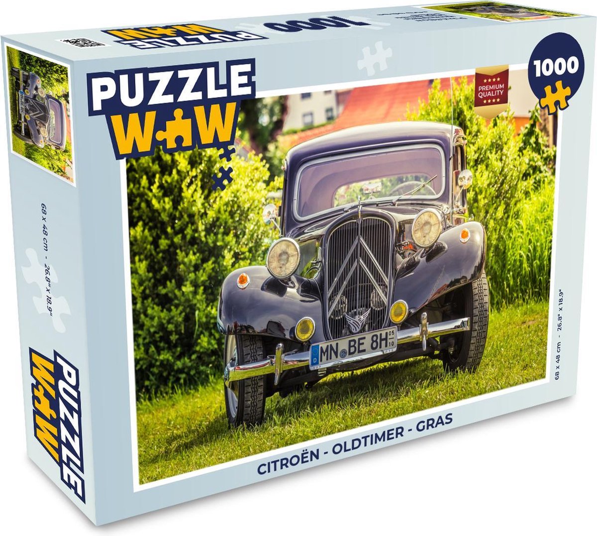 Puzzel Citroën - Oldtimer - Gras - Legpuzzel - Puzzel 1000 stukjes volwassenen