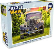 Puzzel Citroën - Oldtimer - Gras - Legpuzzel - Puzzel 1000 stukjes volwassenen